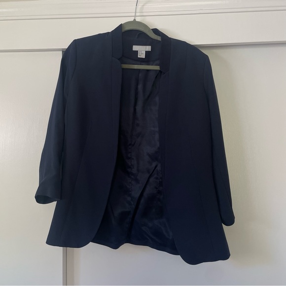 Navy H&M Blazer, sz US 12 - Picture 2 of 3